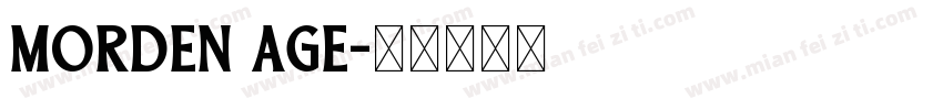 morden age字体转换